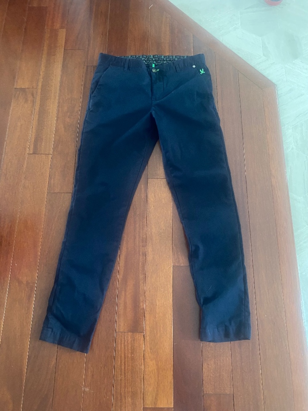 Mens Psycho Bunny Navy Chinos
